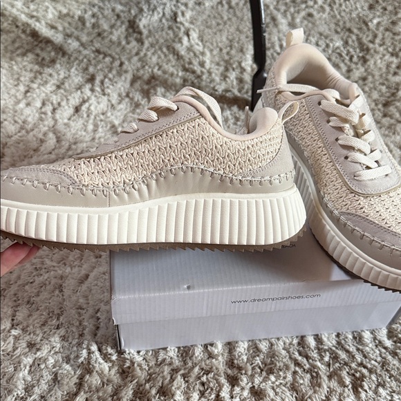 DREAM PAIRS Women Chunky City Tweed Platform Sneaker - Picture 3 of 7